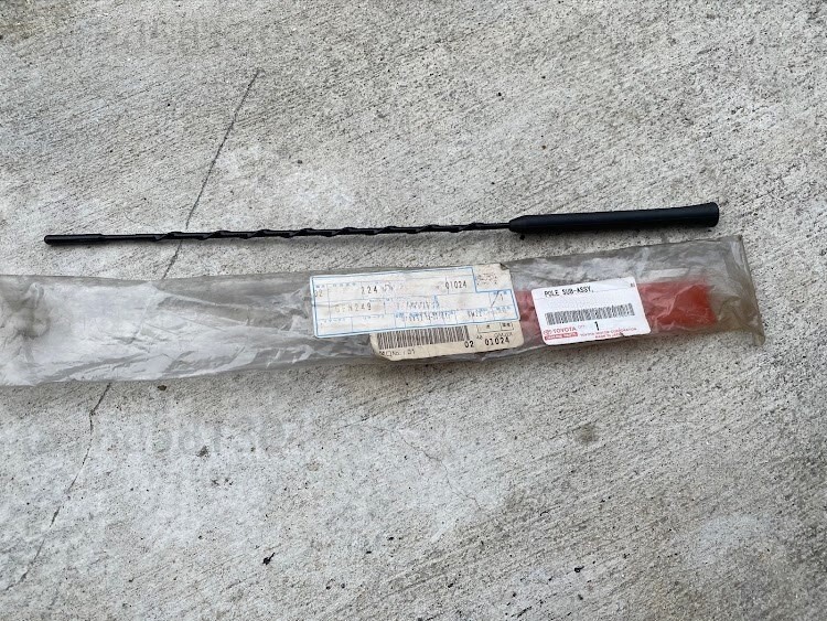 トヨタ純正 MR2 SW20 ユーロアンテナ ポールアンテナ ショートアンテナ化 TOYOTA拍卖