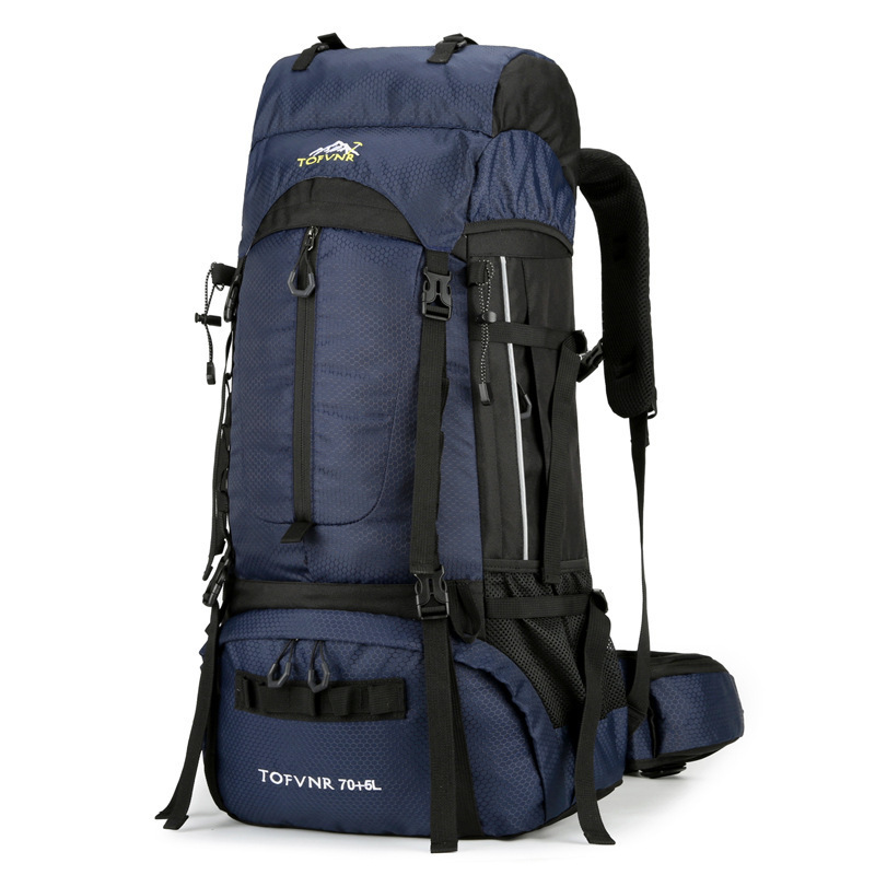 登山 リュック 登山用リュックサック レディース メンズ 大容量 軽量 防水 旅行 防災 釣り 遠足 キャンプ用品 アウトドア 紺 多色選択拍卖