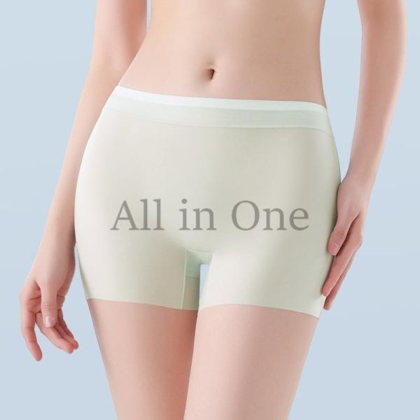 125-85-7 超快適 シームレス ボクサー ショーツ 透けシースルー【グリーン,Lサイズ】レディース スパッツ ブリーフ インナー パンツ .1拍卖