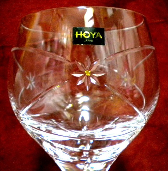 売切 HOYA クリスタル ワイングラス 容量大300cc 1客 未使用品 箱無 B/B 纏購入特典有 寸法φ上75中86下74×H175mm 重量265g 口元厚1.3mm拍卖