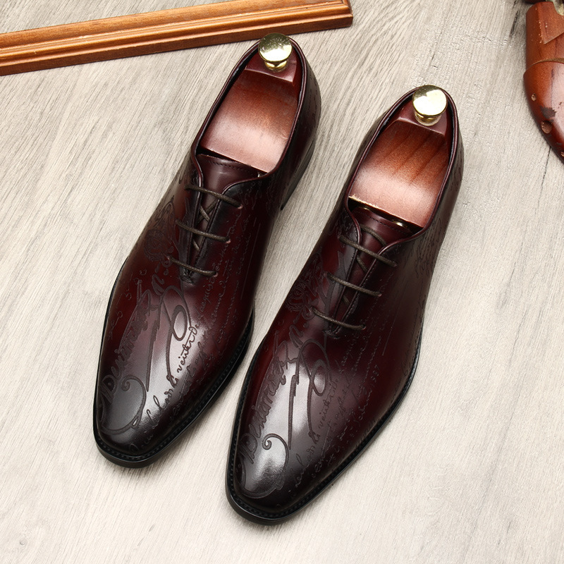 新入荷 3色 ビジネスシューズ超美品 本革レザーシューズ メンズ牛革 紳士靴 超希少 職人手作りフォーマル革靴 冠婚葬祭サイズ選択可 ワイン拍卖