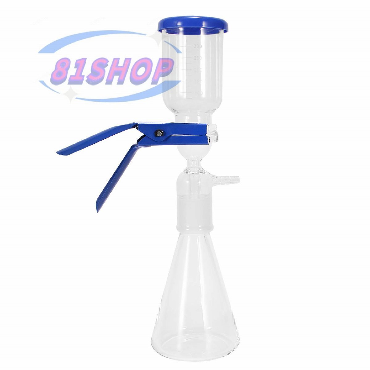 2000ml ガラス砂コア真空ろ過フィルター装置 ゴムパイプ付き ろ過膜付き(0.45um/0.2um選択できる) ろ過装置 蒸留装置 高純度試薬測定拍卖