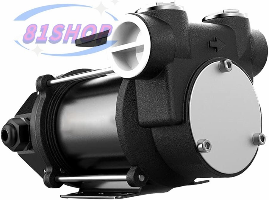 電動オイルポンプ 24V 自吸式ポンプ、石油・軽油ポンプ 銅モーター ハイパワー 高速 60-65L/min ポータブル電気ディーゼル油ポンプ拍卖