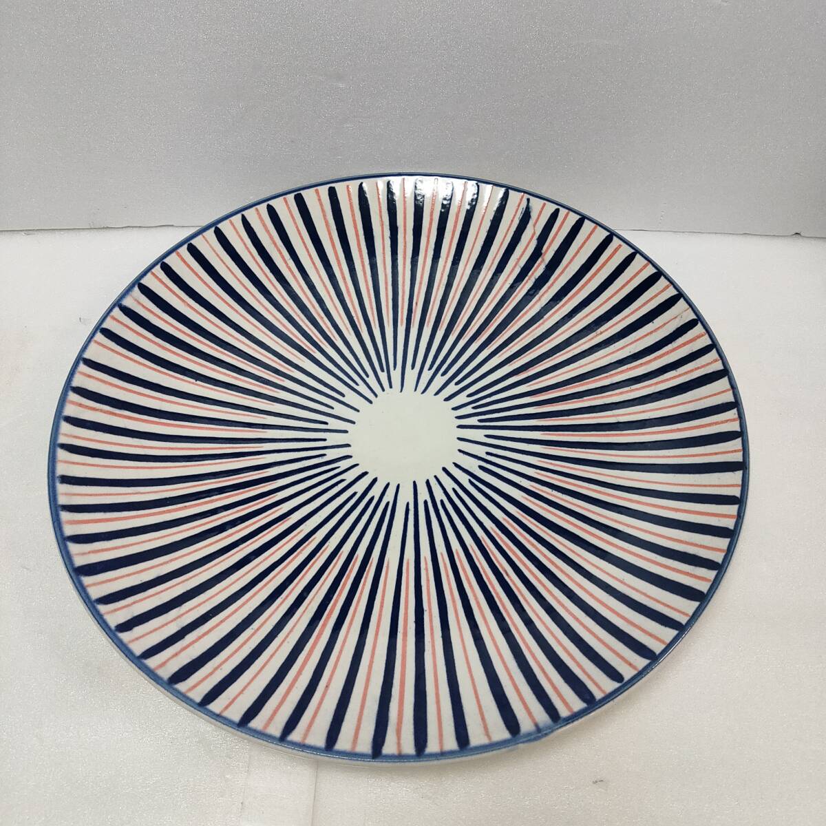 △大皿/プレート皿『マル美窯謹製』 32㎝ 単品/刺身/オードブル/盛皿/和食器/居酒屋/料亭/割烹/陶器/焼き物/家庭用【現状渡し】拍卖