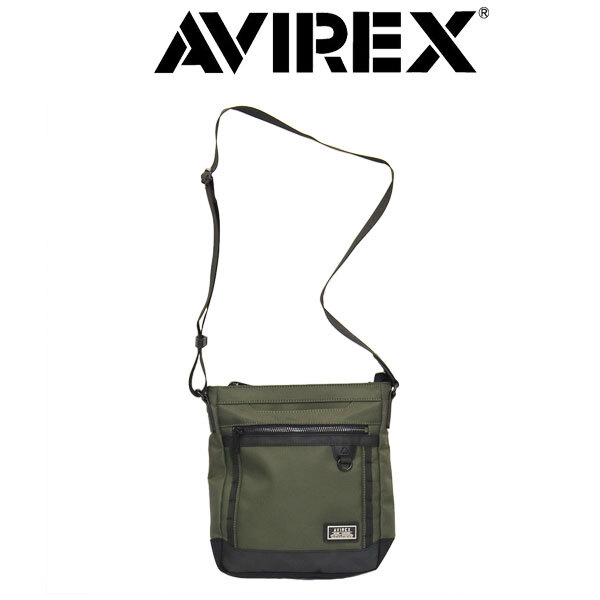 AVIREX(アヴィレックス) AX2055 SOLID ソリッド 縦型 ショルダーバッグ 52KHAKI拍卖