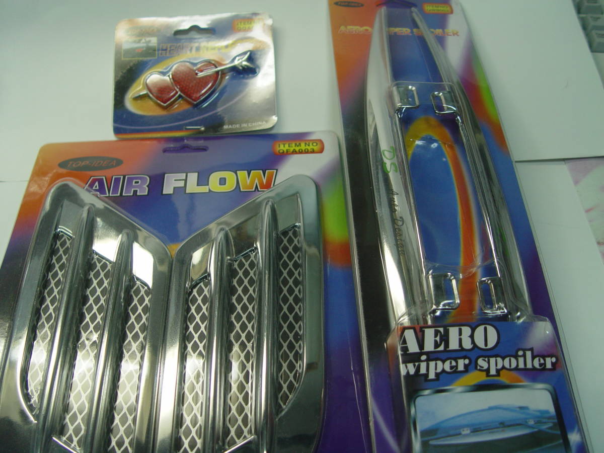 ダミーダクト、エアロワイパー、ハートエンブレム 3点 お買い得セット拍卖