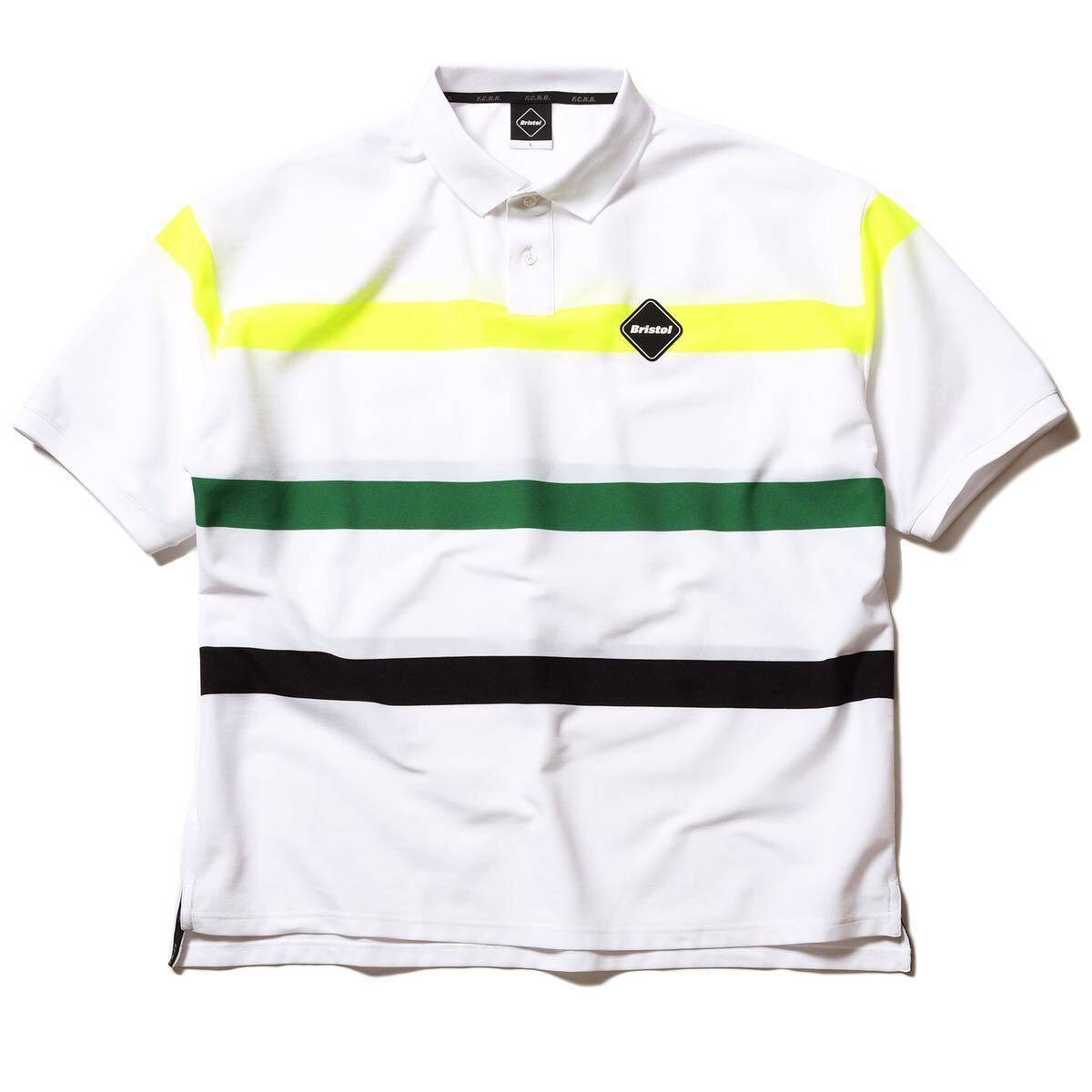 【美品】【レターパックプラス対応】 FCRB f.c real bristol エフシーレアルブリストル SOPHNET ソフネット BORDER BIG POLO ポロシャツ M拍卖