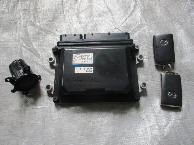 ⑥ 2023年 マツダ CX-8 KG5P エクスクルーシブモード 純正 エンジン コンピューター キー スイッチ拍卖