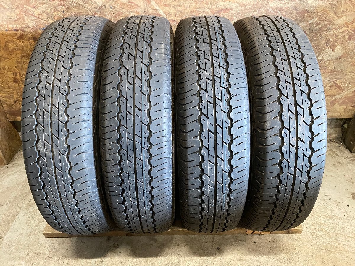 新車外し 195/80R15 DUNLOP GRANDTREK AT20 2023年製 イボ付き バリ山 夏タイヤ 4本セット ジムニー 等 H48拍卖