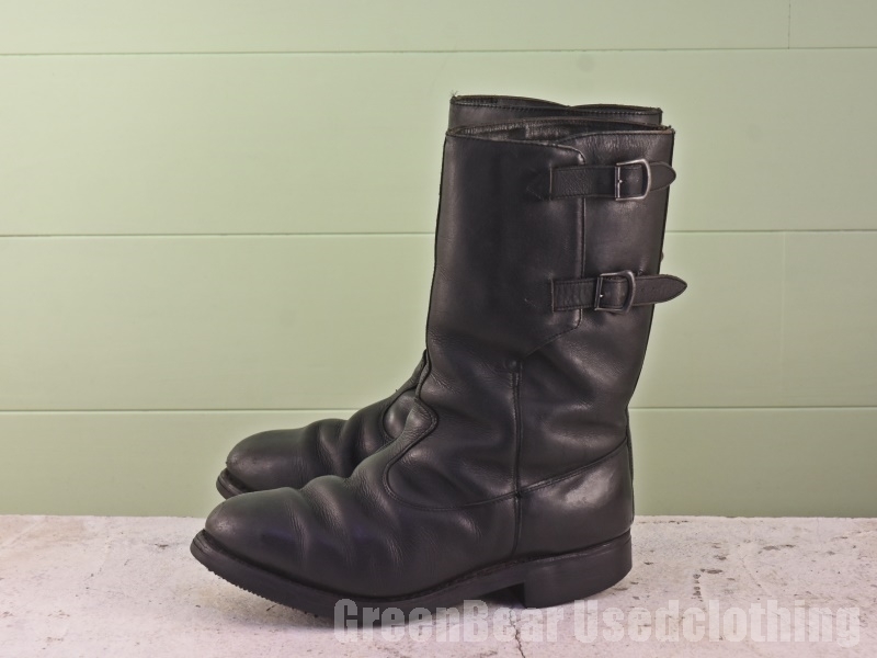 Z416 ビンテージ 軍ブーツ 黒 ブラック メンズ 26cmくらい 拍卖