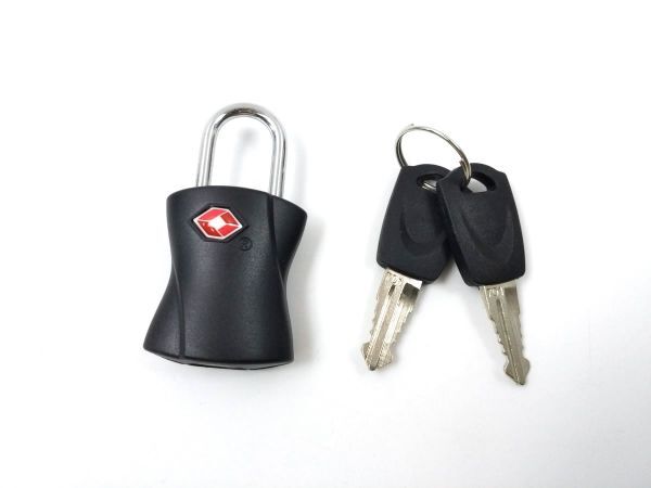 TSAロック 南京錠 シリンダー ブラック 鍵付 旅行バック 防犯グッズ拍卖
