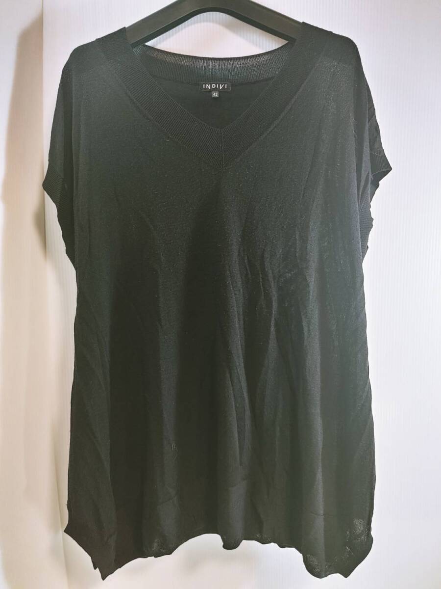 美品の方 インディヴィ INDIVI トップス 42拍卖