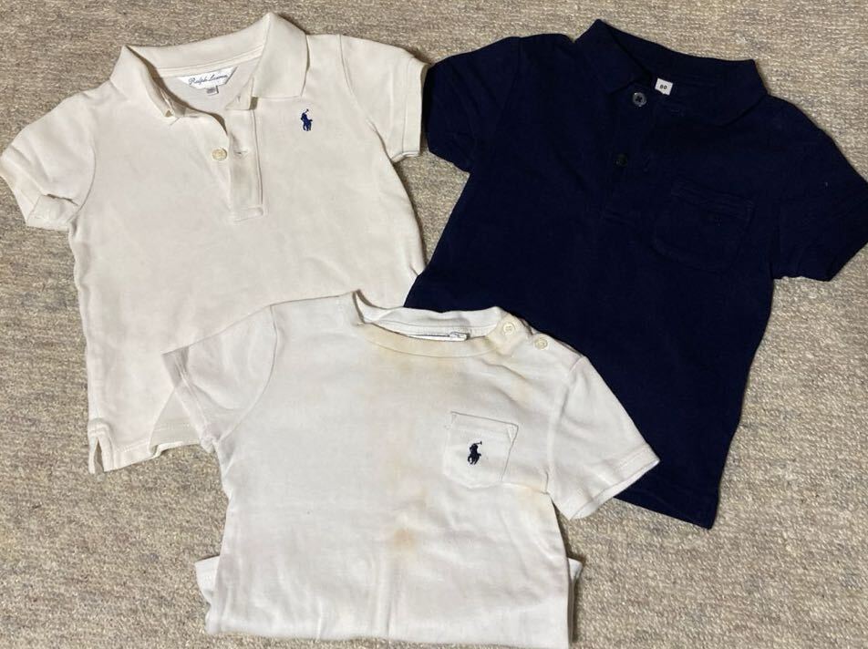 ラルフローレン ポロシャツ ベビー80 半袖 RALPH LAUREN 無印良品 半袖ポロシャツ拍卖