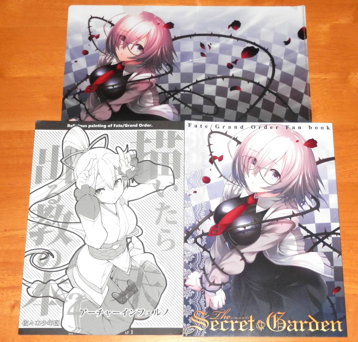 ■C93 コミケ93 新刊 佐々木少年団 シークレットガーデン 会場特典 クリアファイル 折り本 Fate FGO拍卖