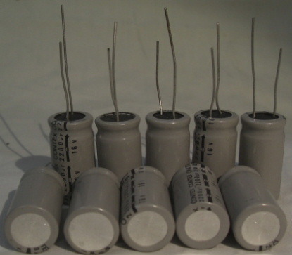 ♪♪CONTEX/2200uF::16WV 横型電解コンデンサー10本1口ビンテージ未使用品R060628♪♪拍卖