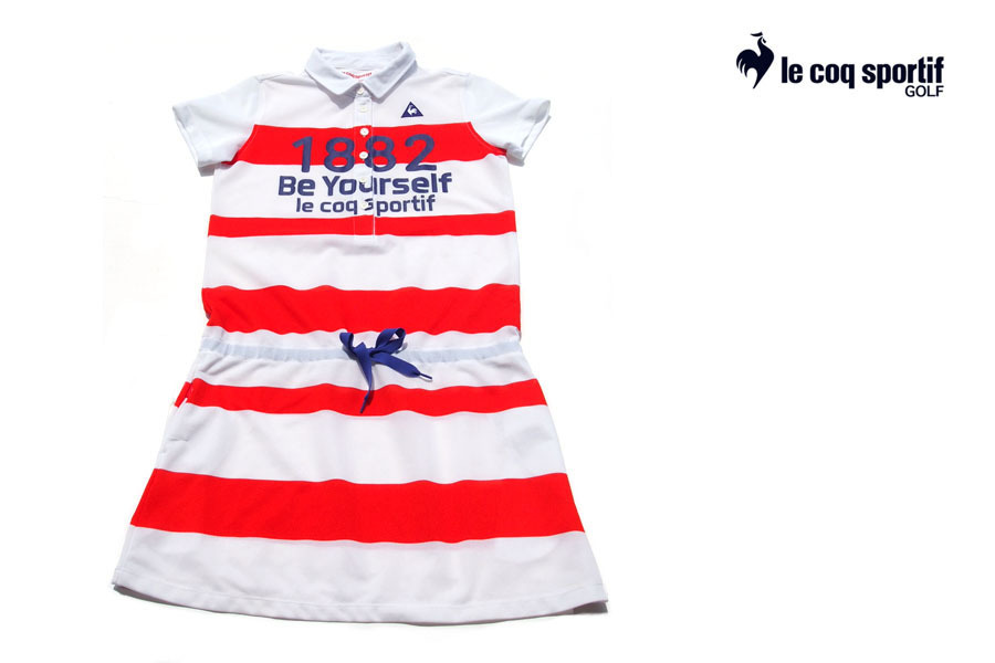 送料無料★【中古】ルコックスポルティフゴルフ|LE COQ SPORTIF GOLF|ポロシャツワンピース|M拍卖