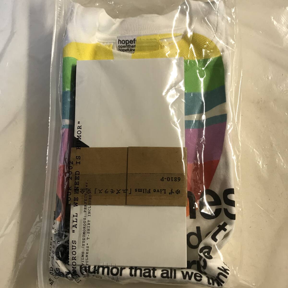 【未開封】VHS Tシャツ / ゆず Live Films ユズモラス 完全版 FCゆずの輪限定販売 Tシャツ サイズS拍卖