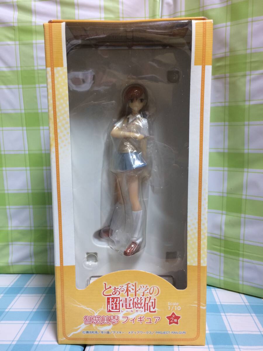 A-TOYS とある科学の超電磁砲 レールガン 1/10 スケール フィギュア 御坂美琴 右手 胸前 未開封品拍卖