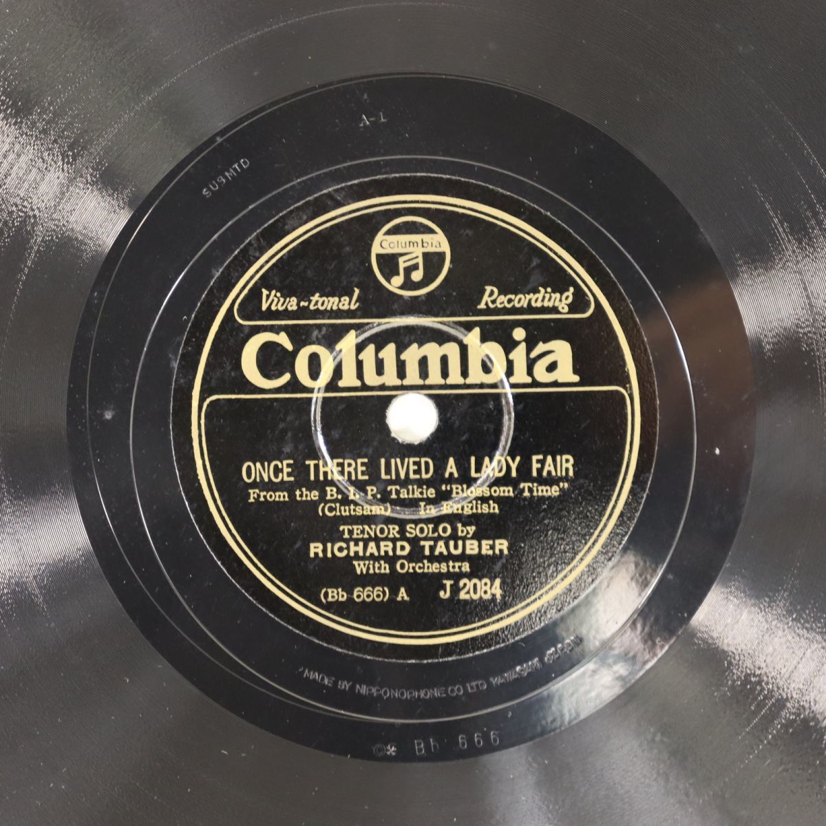 S169/SP盤/リチャード・タウバー/映画「桜の季節」より/ゼア・リヴド・アレディ・フェア/ラヴ・ロスト・フォー・エヴリモア/J2084拍卖