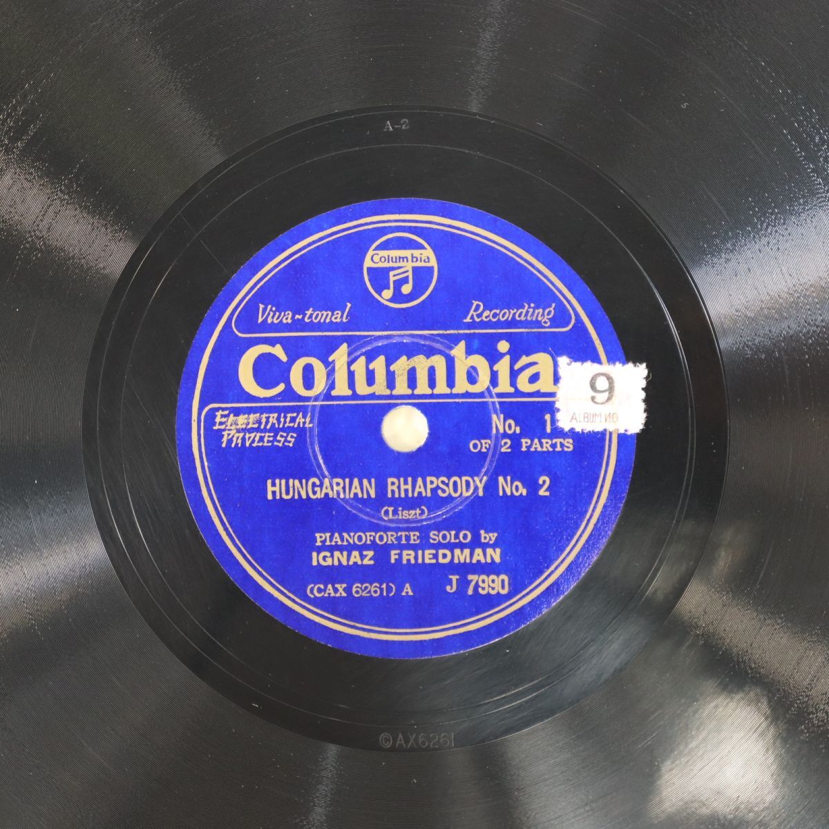 S000/SP盤/ピアノ:イグナツ・フリードマン/リスト:ハンガリー狂詩曲No.2/J7990拍卖