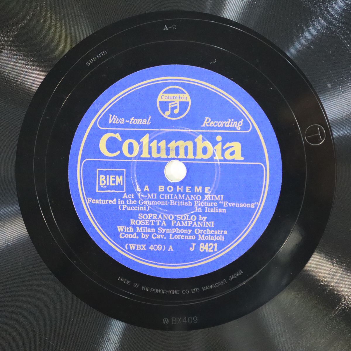 SA06/SP盤/ソプラノ:ロゼッタ・パンパニーニ/モラヨリ指揮/プッチーニ:「ラ・ボエーム」~私の名はミミ/ヴェルディ:「椿姫」乾杯の歌/J8421拍卖