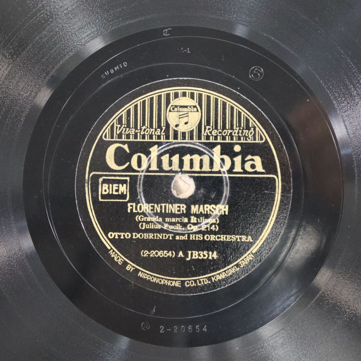 SA06/SP盤/オットー・ドブリント管弦楽団/フチック:ローレンス行進曲/エルトル:偉大なるドイツの主宰者OP41(ドイツ騎士団マーチ)/JB3514拍卖