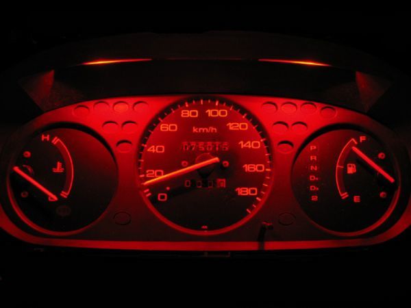 CIVIC シビック EK2 メーターパネル用 LED球 1台分セット! レッド拍卖