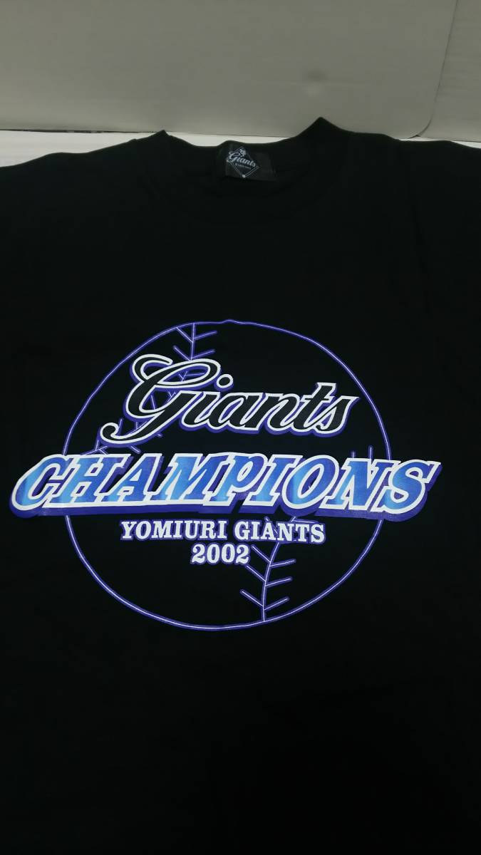 ◆レア◆読売ジャイアンツ 2002 チャンピオン Tシャツ フリーサイズ ブラック 新品拍卖