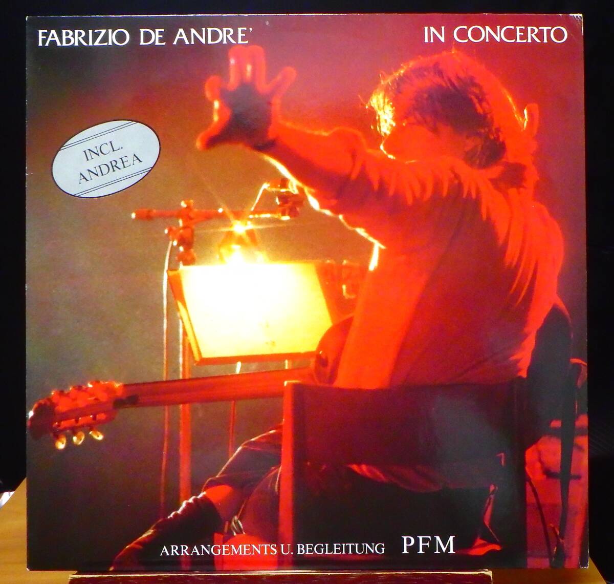 【PR205】FABRIZIO DE ANDRE 「In Concerto」, 79 GERMANY Original ★カンタウトーレ/プログレ拍卖