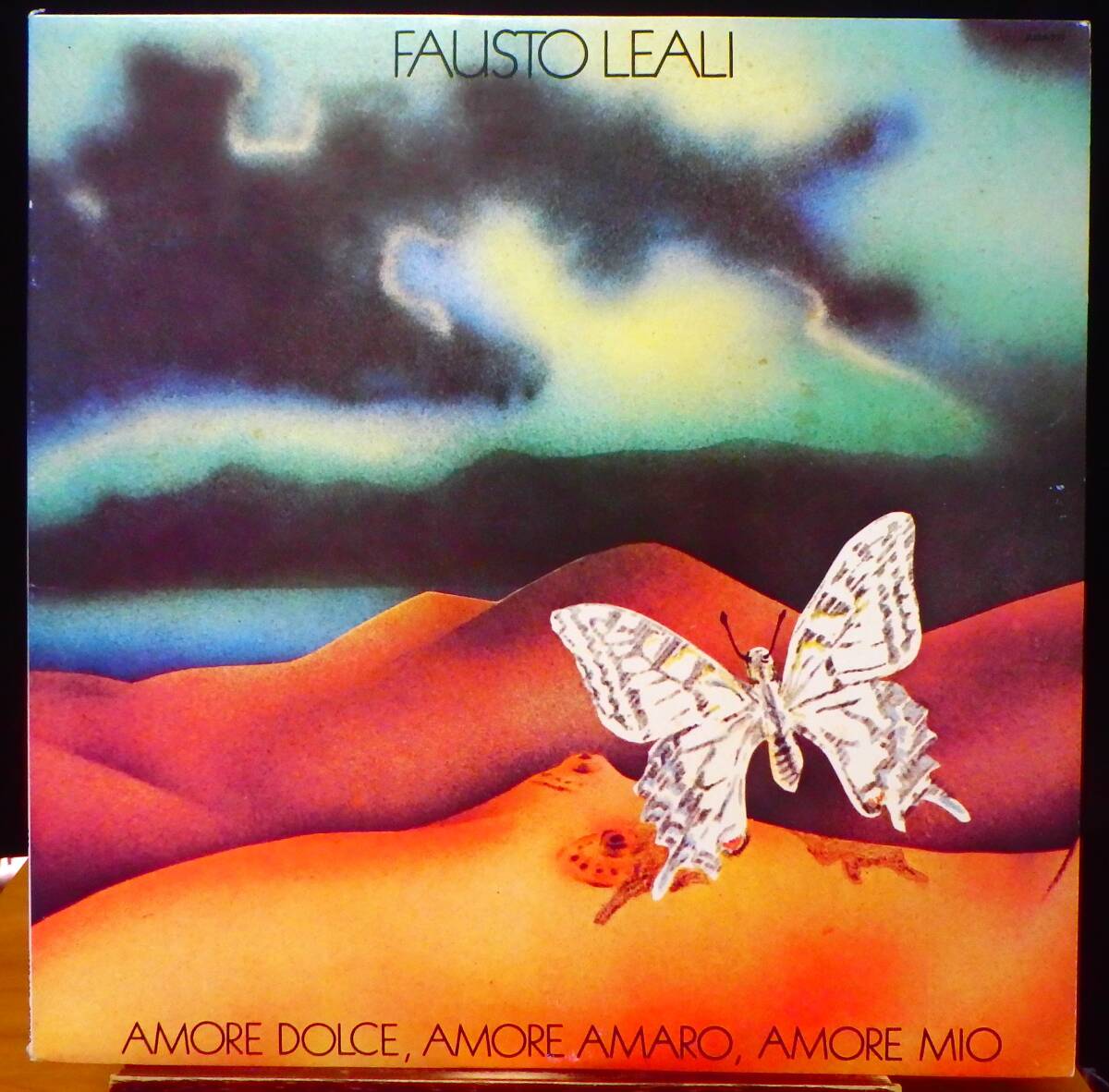 【PR206】FAUSTO LEALI 「Amore Dolce, Amore Amaro, Amore Mio (愛の物語)」,82 JPN 国内初回盤/白ラベル見本 ★カンタウトーレ/プログレ拍卖