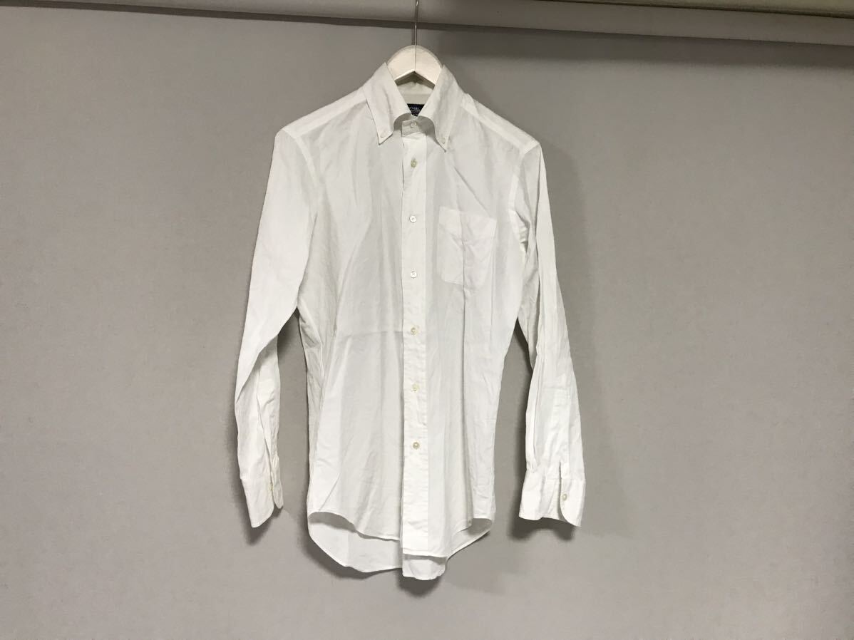 本物メーカーズシャツMaker’s Shirt鎌倉シャツコットン長袖シャツメンズサーフアメカジミリタリーワークビジネススーツ白ホワイト38XS拍卖