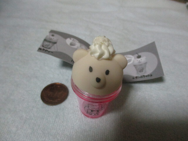 ★ガチャガチャ くまさんドリンクマスコット イチゴミルク 未使用拍卖