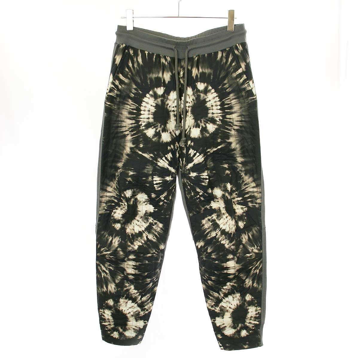 DRIES VAN NOTEN ドリスヴァンノッテン 19AW タイダイキルティングスウェットパンツ ブラック×グレー L ITSRMT40NTY4拍卖