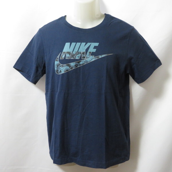 古着 メンズS NIKE/ナイキ Tシャツ 半袖 スポーツMIX カジュアル ネイビー/水色/迷彩柄 CK2331-410拍卖