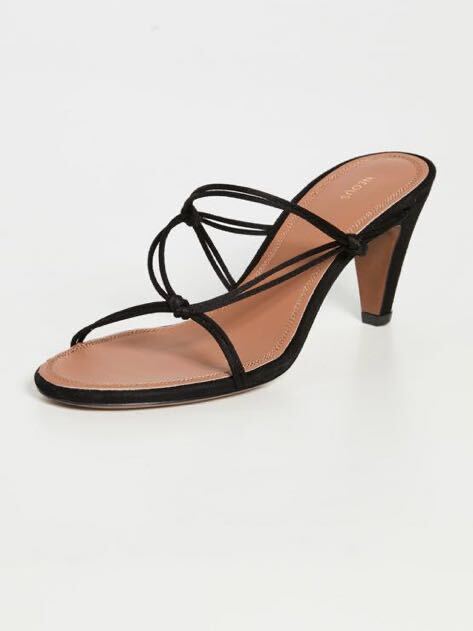 NEOUS 黒 ヌードサンダル 美品 37 イタリアブランド拍卖