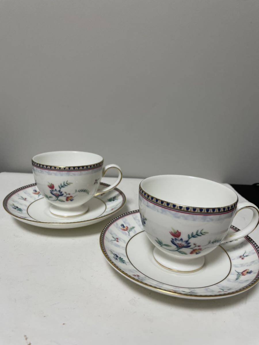 ウエッジウッド ボーンチャイナ カップ&ソーサー2客 20240717拍卖