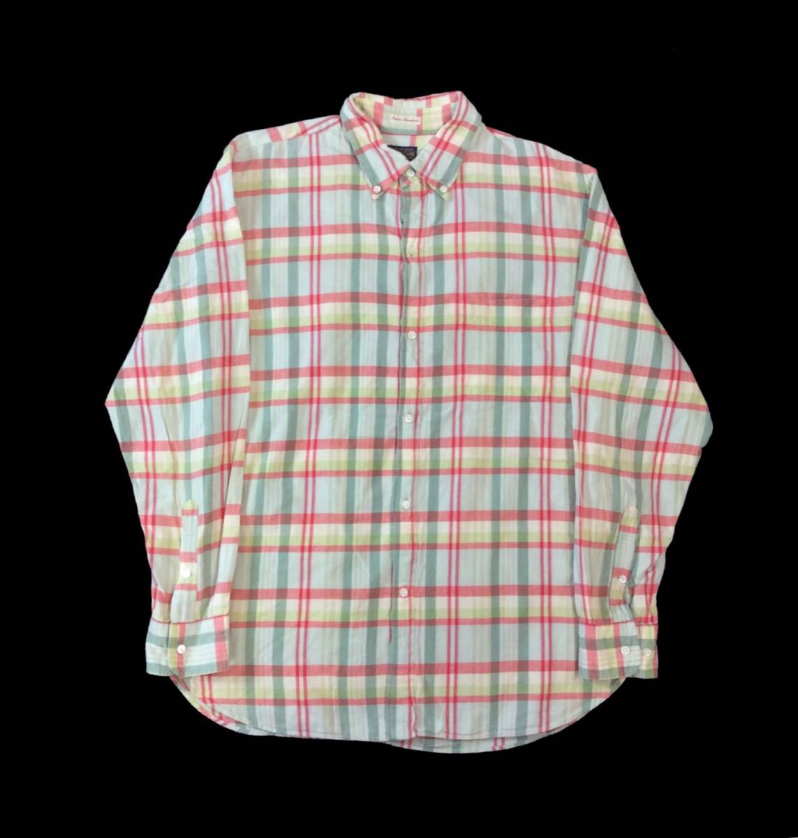 SUGAR CANE シュガーケーン チェック シャツ ボタンダウン コットン メンズ L 東洋エンタープライズ拍卖