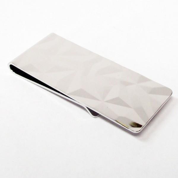 マネークリップ アイスカットシルバー 50831073/0965日本製/送料無料メール便 箱無し拍卖