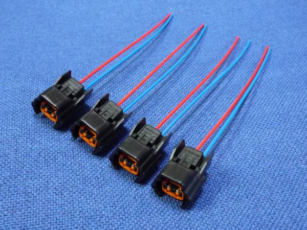 RPS13 180SX シルビア PS13 S14 S15 silvia 純正インジェクター カプラー コネクター 配線付 修理 交換 補修 リペア部品 3拍卖