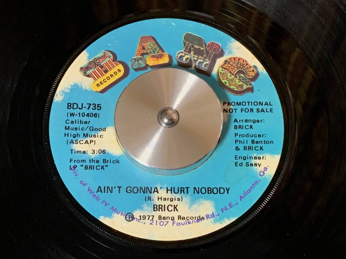 BRICK ♪AIN'T GONNA HURT NOBODY 7インチ 45拍卖