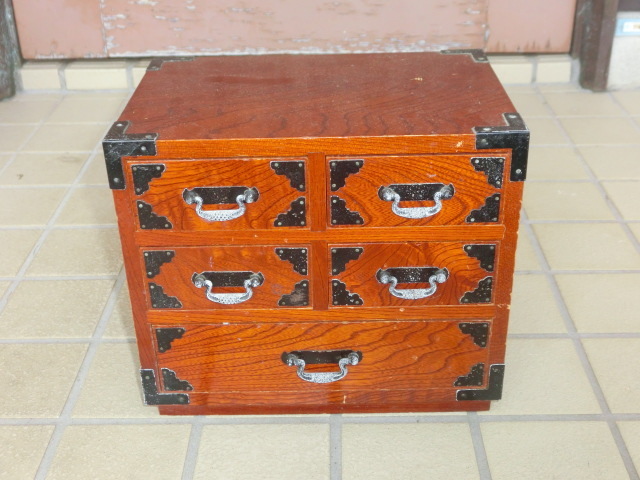 ★時代箪笥型、小物入れ★26cmX17cmX22cm★拍卖