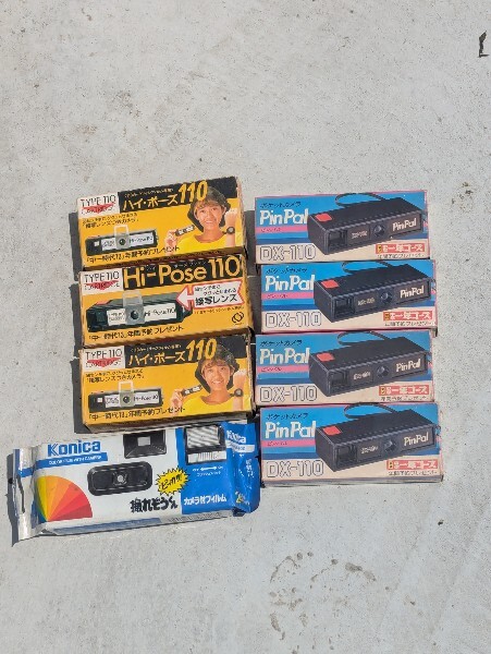 さらに値下げ 未使用品 当時物 昭和レトロ ポケットカメラ ピンパル ハイポーズ 110 コニカ 撮れぞうくん まとめ売り拍卖