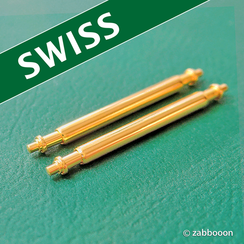 ロレックス用 金メッキ 仕上げ Gilt ゴールド 19mm バネ棒 1セット オイスターパーペチュアル拍卖