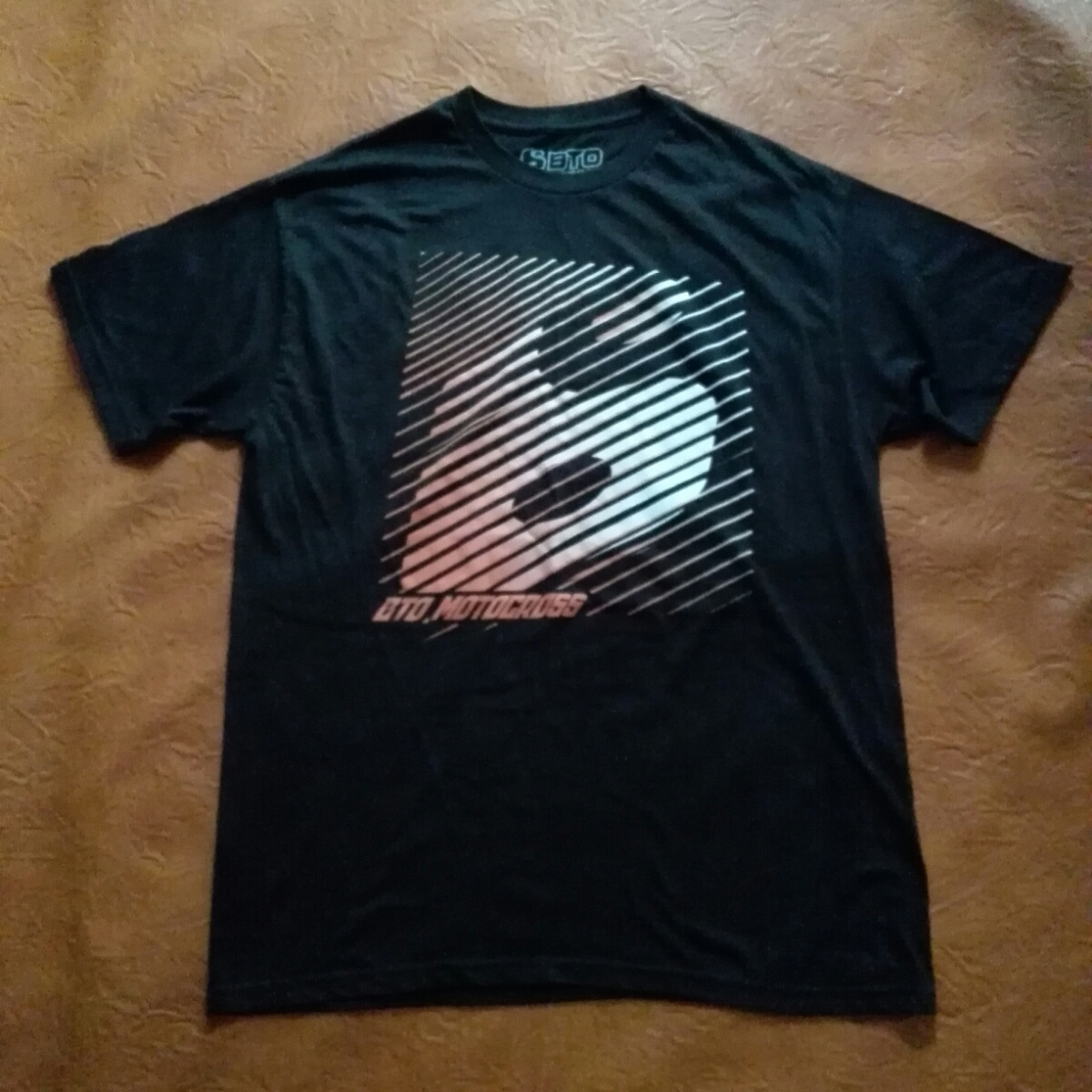 BTO Sports MOTOCROSS モトクロス ロゴ プリント Tシャツ 黒 Lサイズ USA製 Tee拍卖