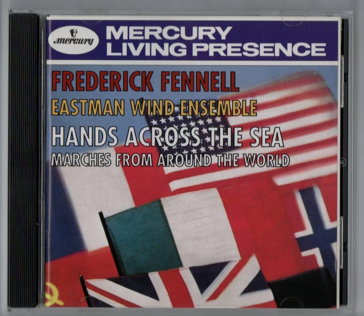 送料無料/吹奏楽CD/フェネル&イーストマンWE:海を越える握手 世界のマーチ集/勝利の父/旧友/ヴァンドレス/イン・グレジナ/ナイツブリッジ拍卖