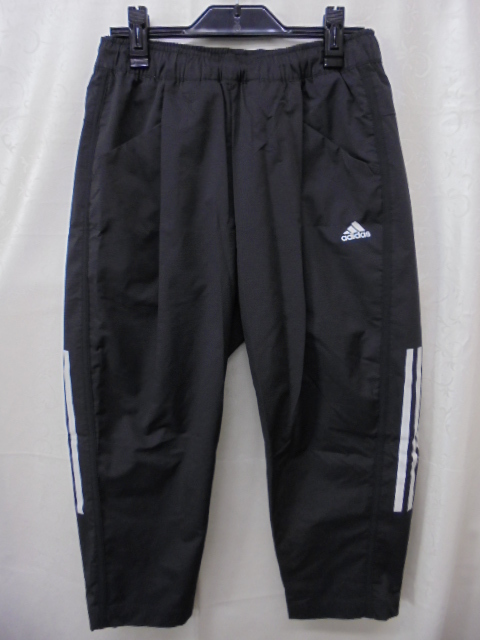 【KCM】Z-adi-511-M★展示品★【adidas/アディダス】レディース W MHE クロス カプリパンツ GUN83-FM5239 ブラック/ホワイト サイズ M拍卖
