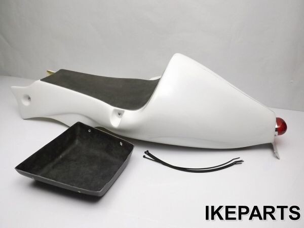 未使用 ST250 キャブ レーシングサプライ製 FRP シングル シートカウル カフェレーサー ヒビ有 A063H0916拍卖