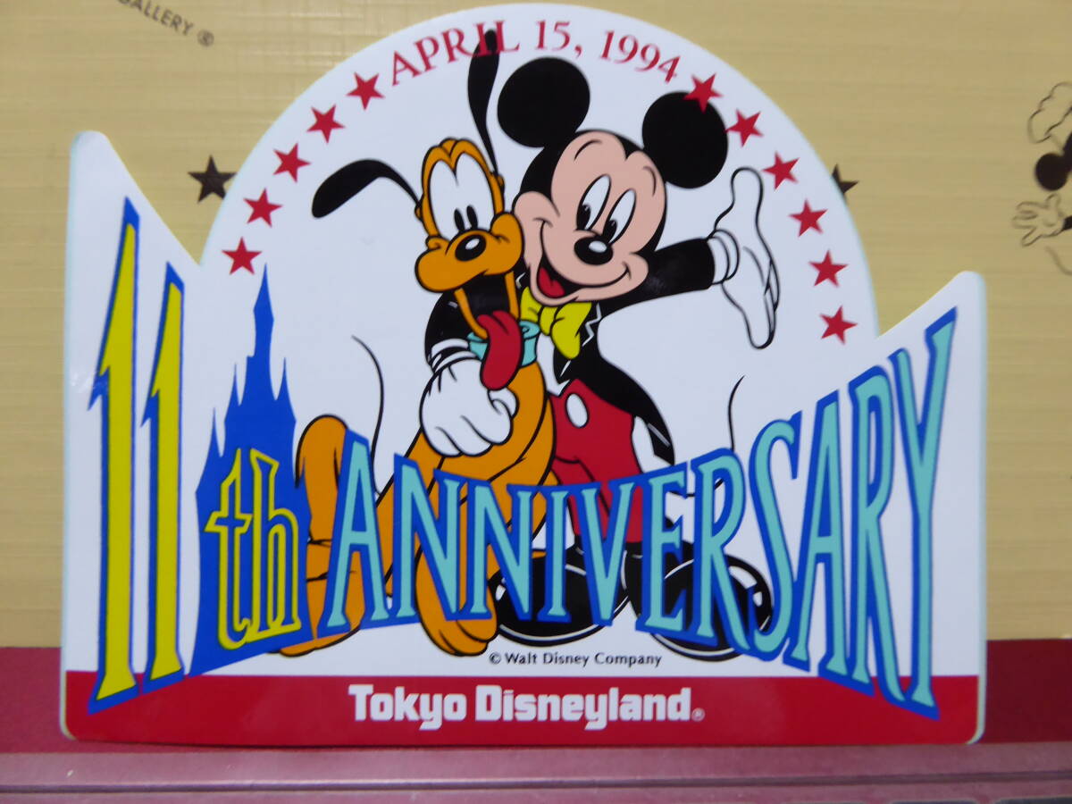 TDL ディズニーランド 11周年・ステッカー ミッキー・プルート レア TDR/TDS拍卖