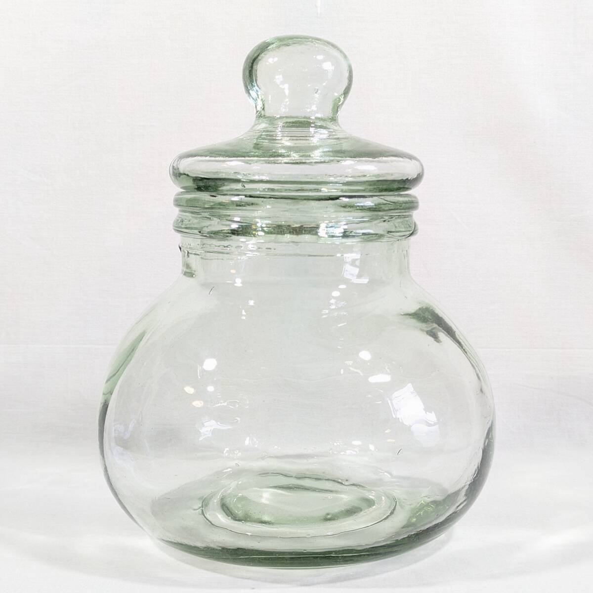中古品◆ガラス製容器 物入れ キャンディーポット 小物入れ 水槽など 高さ28cm 昭和レトロ拍卖