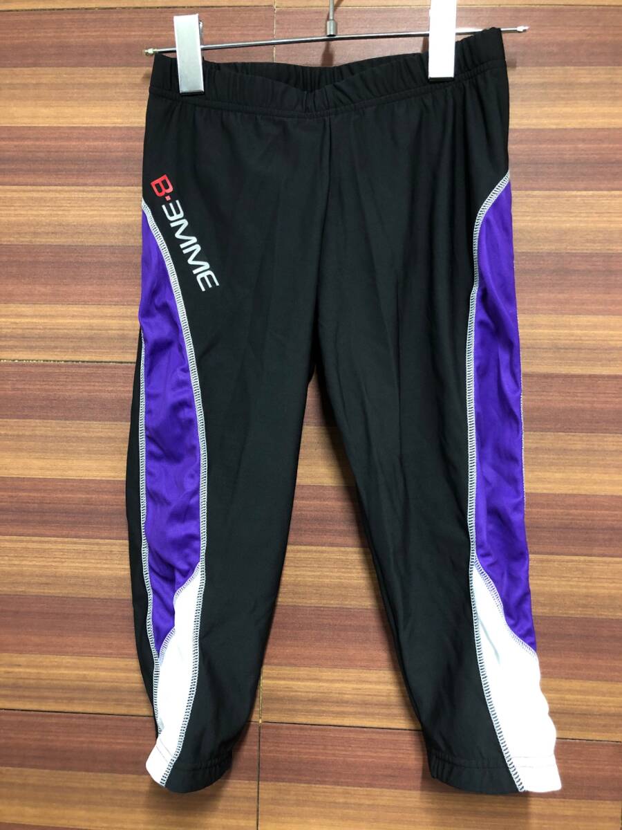 HZ734 ビエンメ BIEMME サイクルパンツ ショート 黒 紫 S拍卖